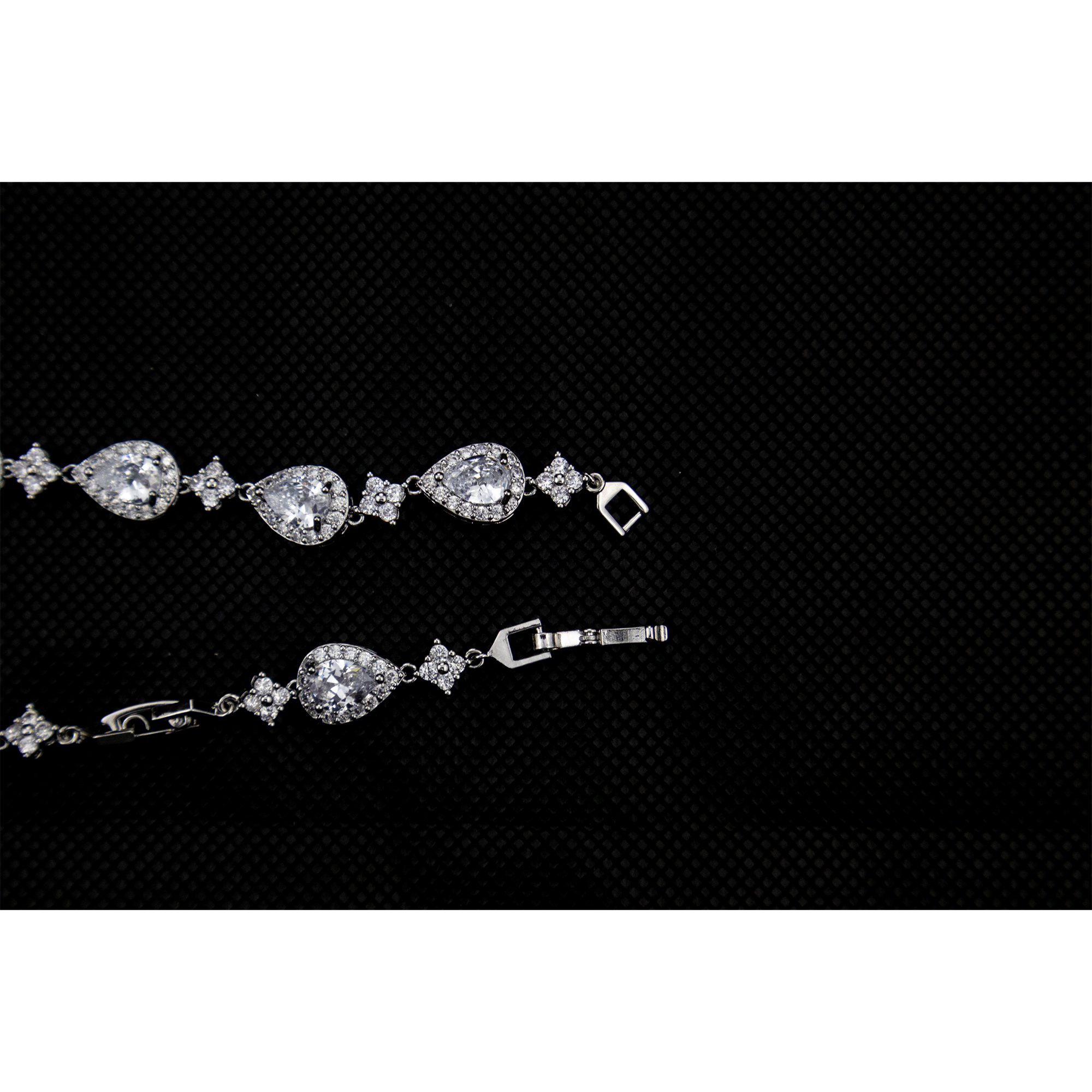 Silver Multi Drop Bracelet