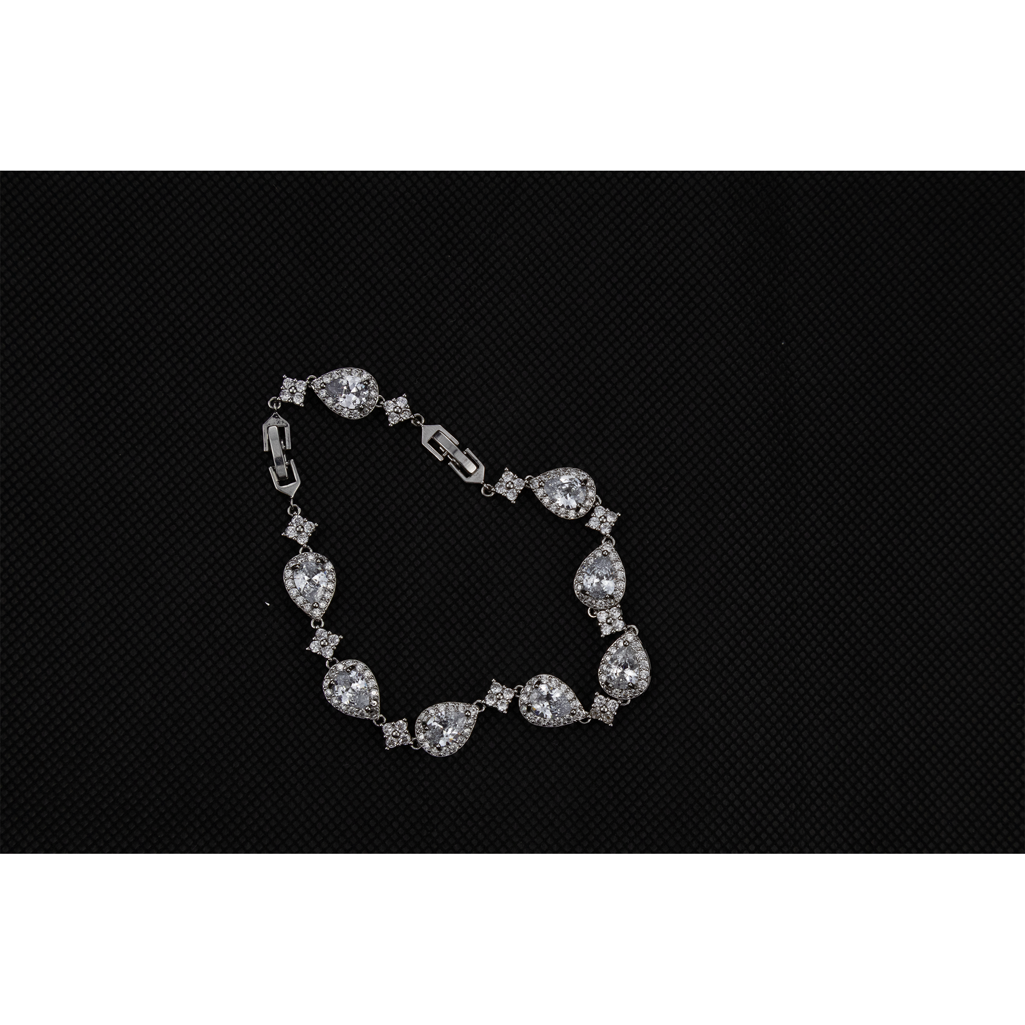 Silver Multi Drop Bracelet