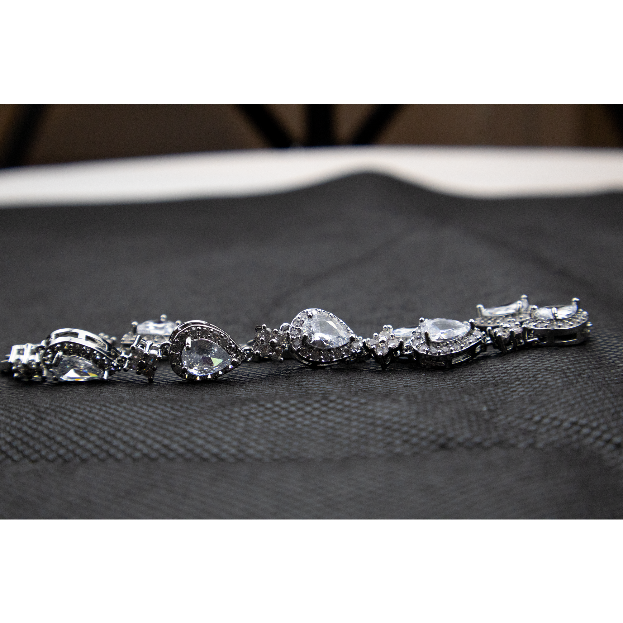 Silver Multi Drop Bracelet