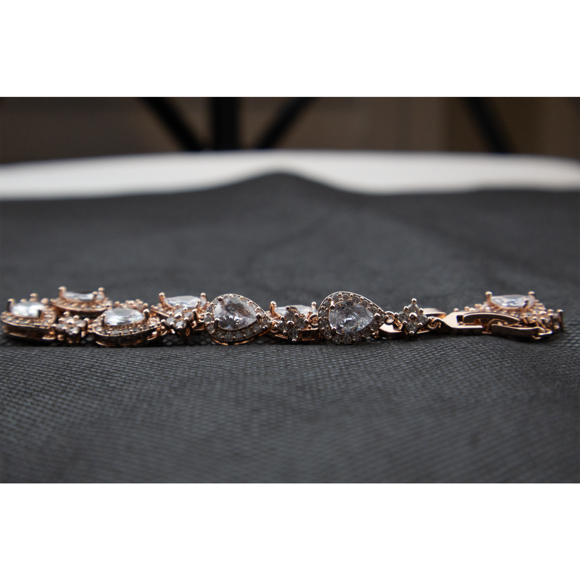 Rose Gold Multi Drop Bracelet