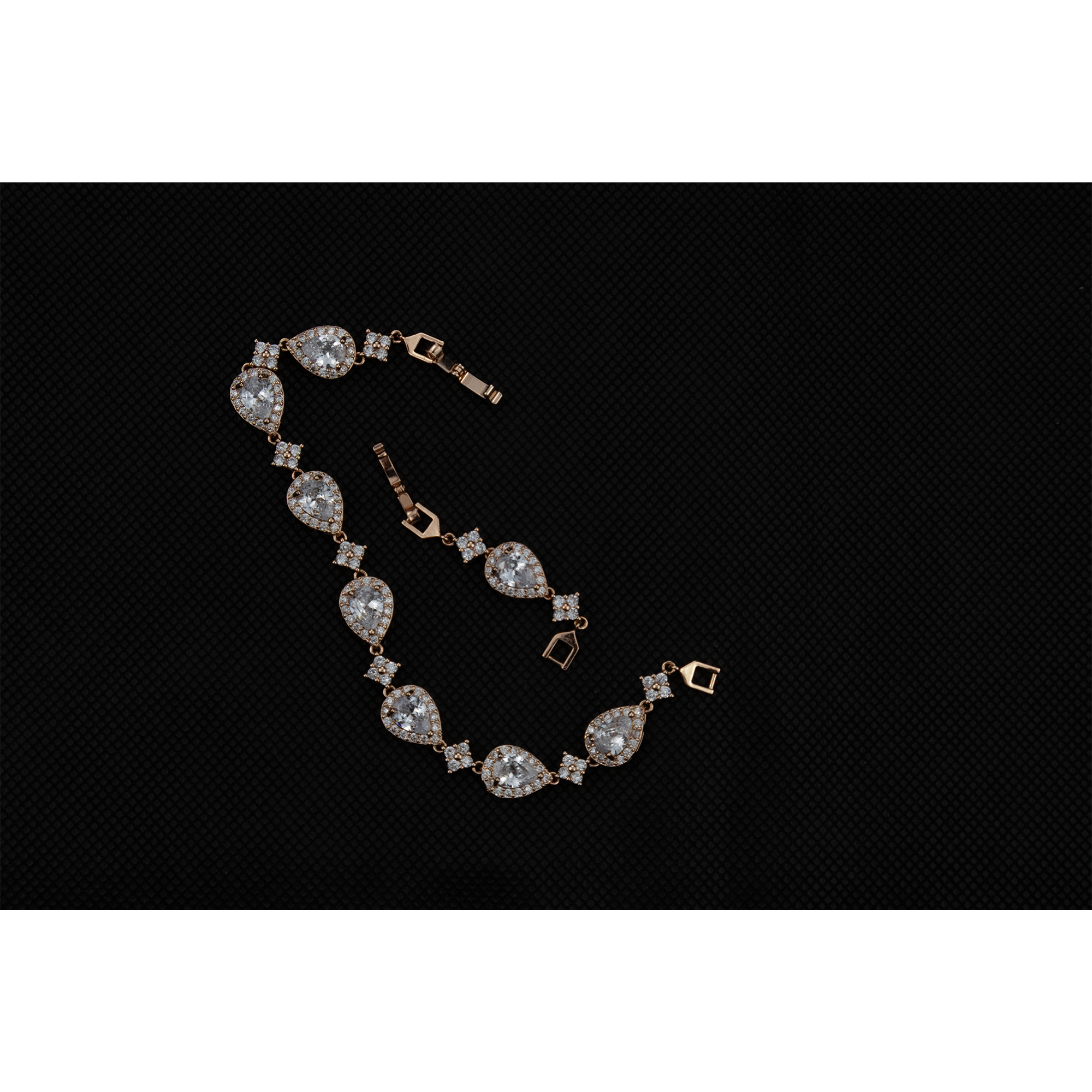 Rose Gold Multi Drop Bracelet