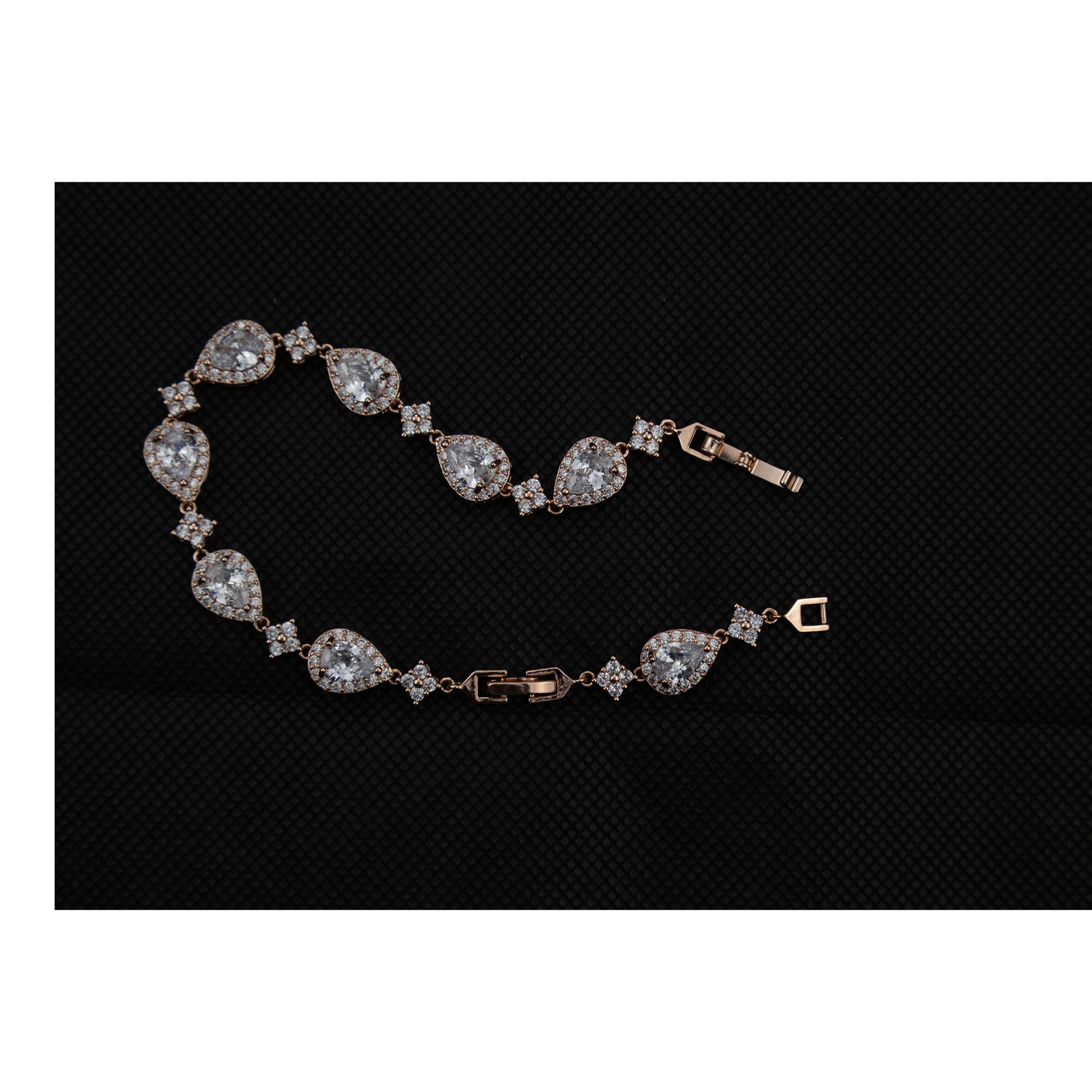 Rose Gold Multi Drop Bracelet