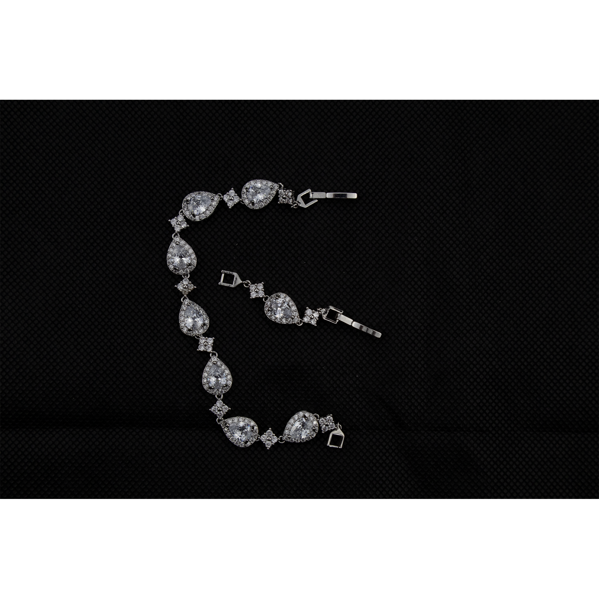 Silver Multi Drop Bracelet