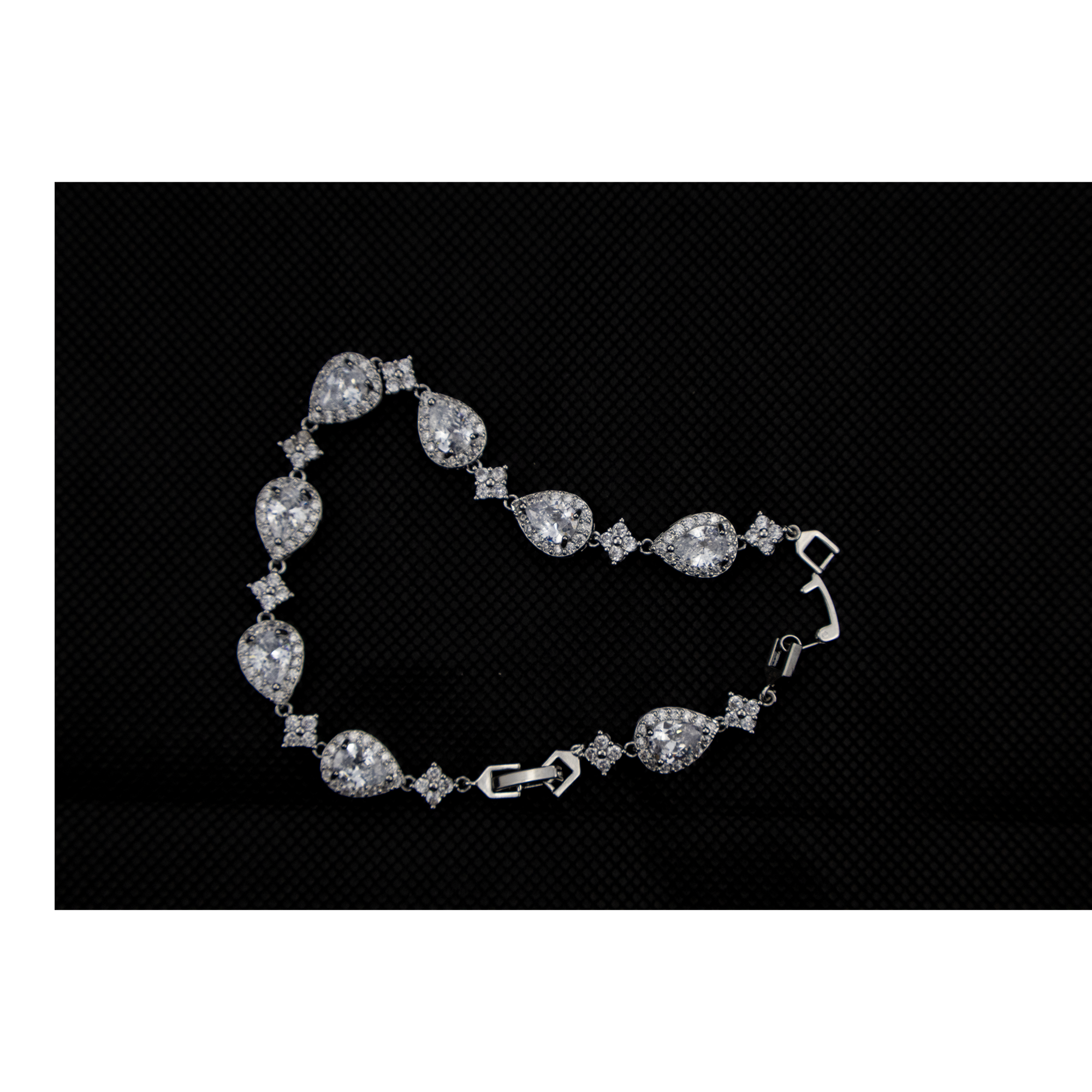 Silver Multi Drop Bracelet