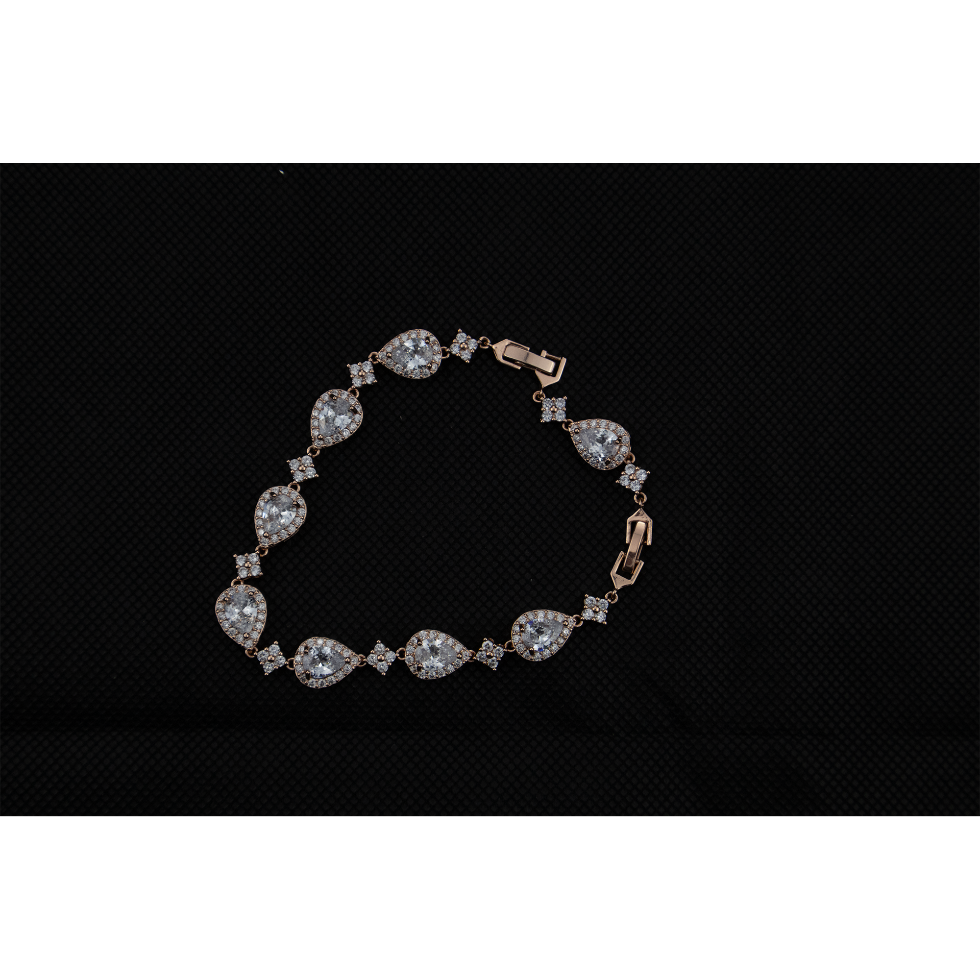 Rose Gold Multi Drop Bracelet